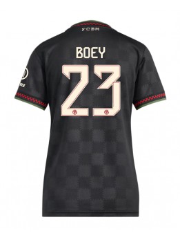 Bayern Munich Sacha Boey #23 Zenski Rezervni Dres 2025-26 Kratak Rukavima Bayern Munich Sacha Boey #23 Zenski Rezervni Dres 2025-26 Kratak Rukavima